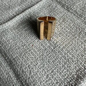 14K Gold plated Copper open ring size 6